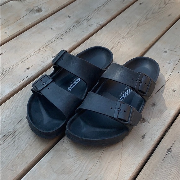Birkenstock Shoes - black rubber birkenstock’s